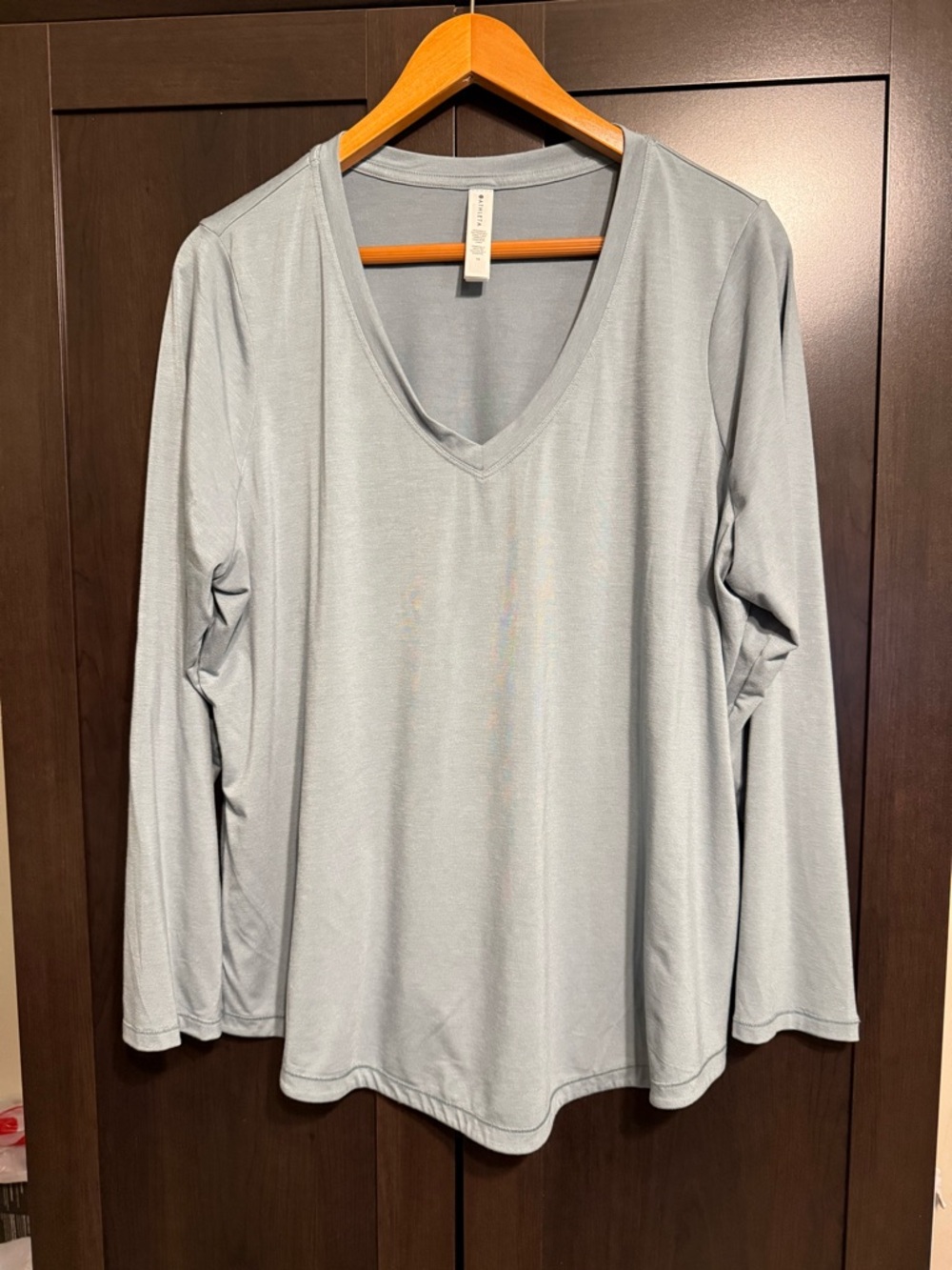 Athleta Minimalistic Grey Long Sleeve Top size 1X